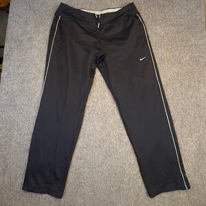 Nike Dri Fit Womens's Element Running Pants Large Athletic Track Gym 481334-010